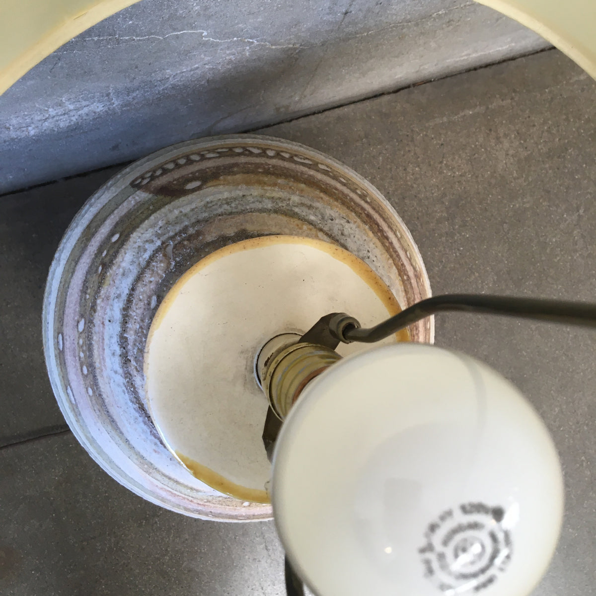 Mid Century Earth Tone Table Lamp