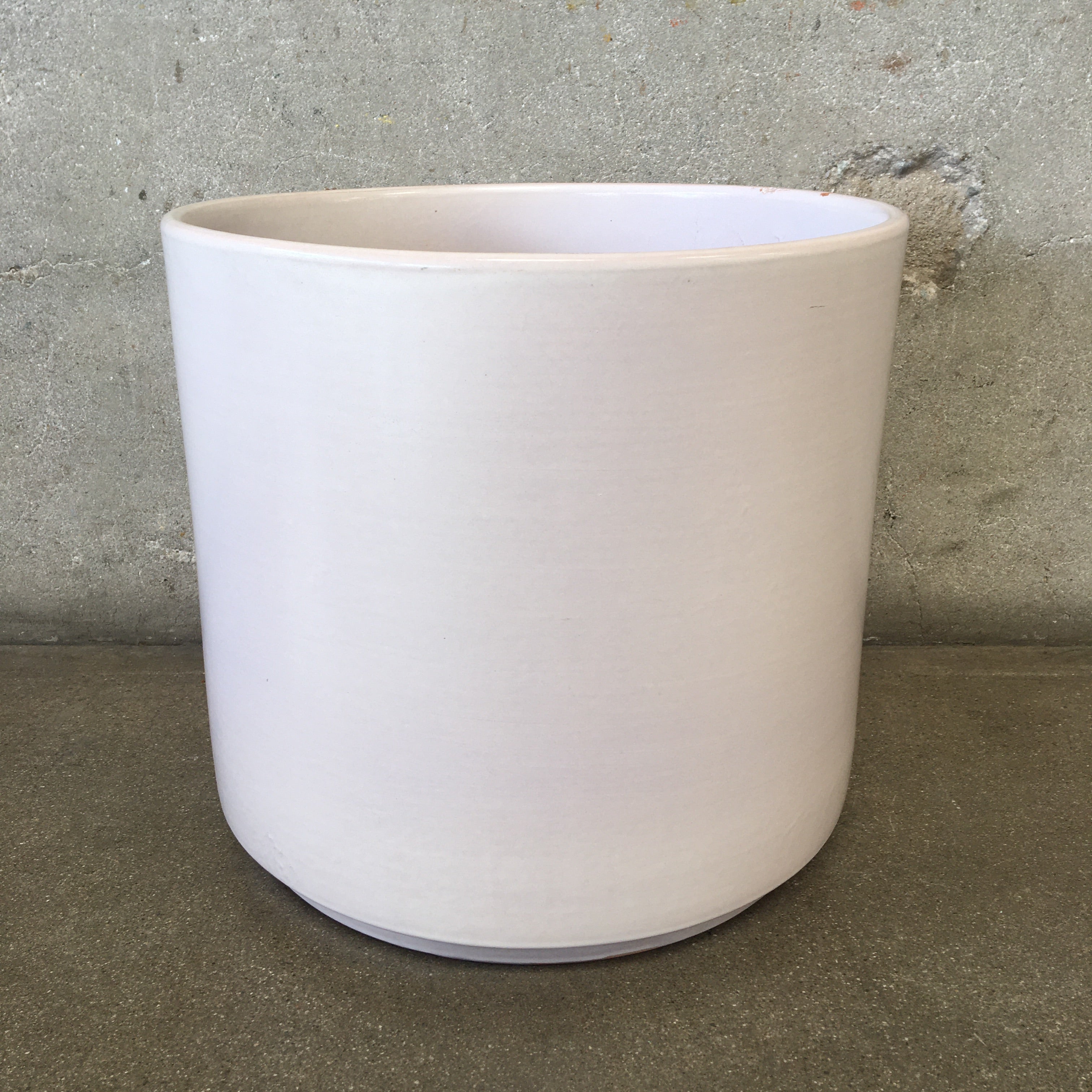 modern white planter pot Mid Century Modern White Gainey Garden Pot