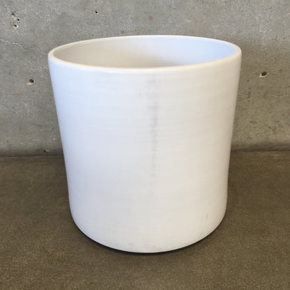 Mid Century Modern XL White Gainey Garden Pot