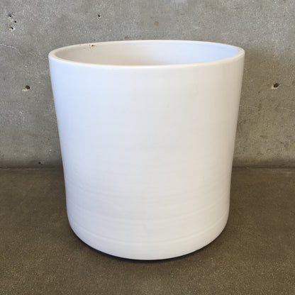 Mid Century Modern XL White Gainey Garden Pot