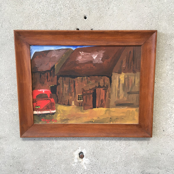 Vintage Framed 1968 Painting by Trego