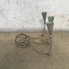 Pair of Los Castillo Style Brass & Copper Candelabras / Candle Sticks