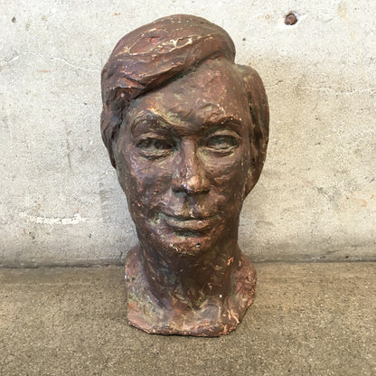 Vintage Ceramic Male Bust