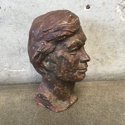 Vintage Ceramic Male Bust