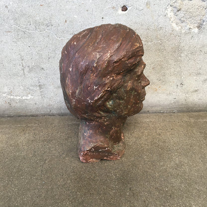 Vintage Ceramic Male Bust