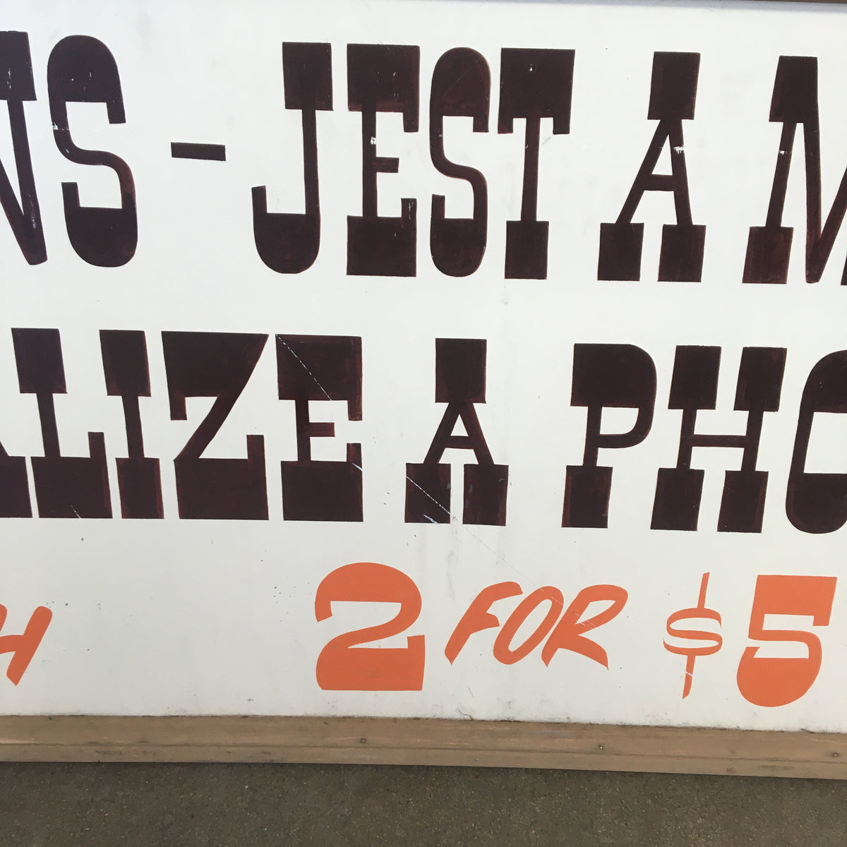 Vintage 'Poster Puns' Wood Sign
