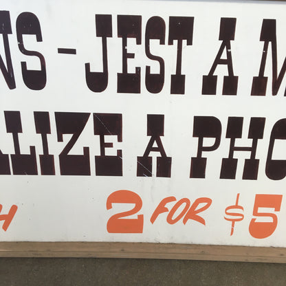 Vintage 'Poster Puns' Wood Sign