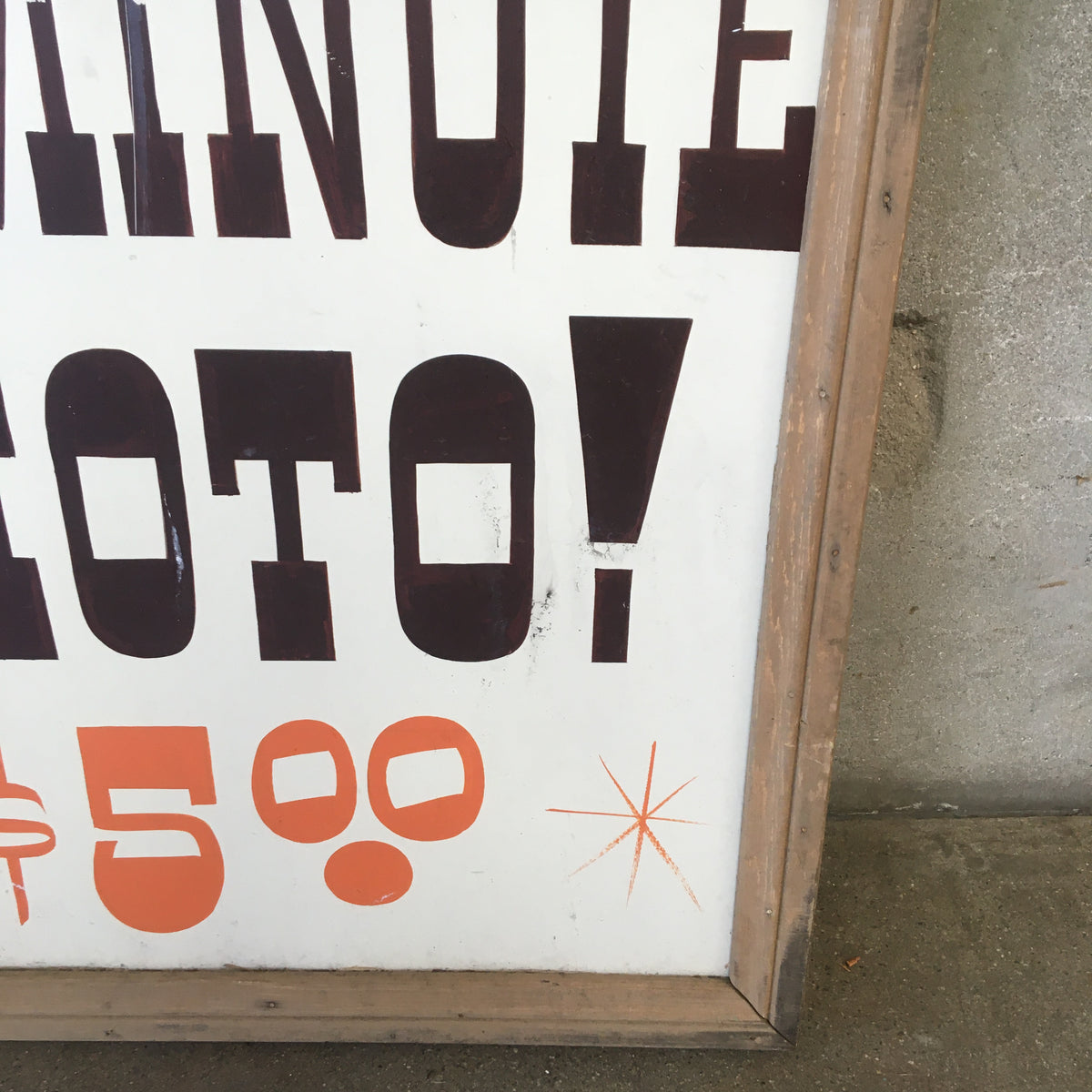 Vintage 'Poster Puns' Wood Sign
