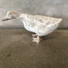 Vintage Cement Duck With Metal Feet - Looking Forward