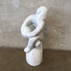 Marble 1991 Sculpture Signed H.B