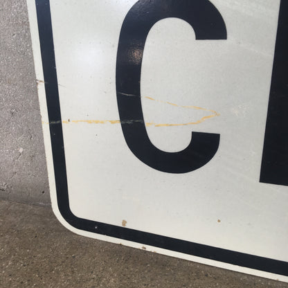 Road Closed Metal Sign