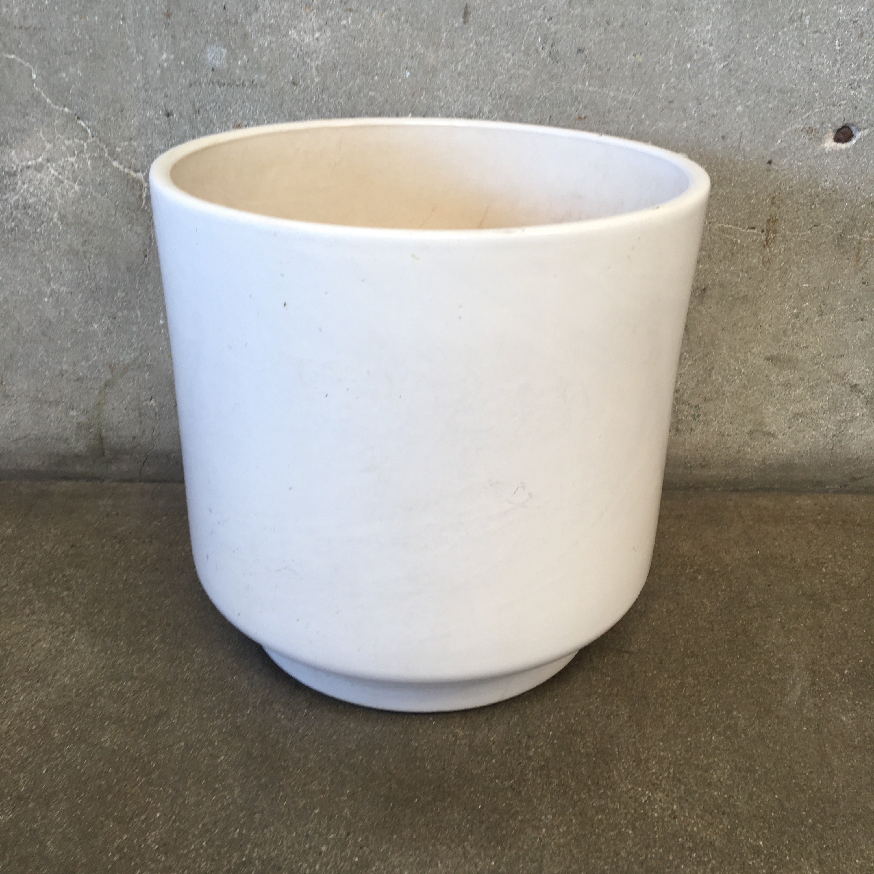 modern white planter pot Mid Century Modern Large White Garden Pot