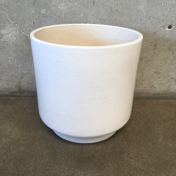 Mid Century Modern Large White Garden Pot