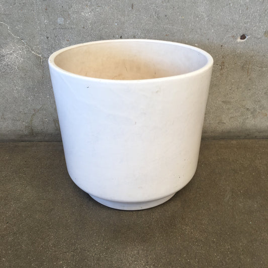 Mid Century Modern Large White Garden Pot