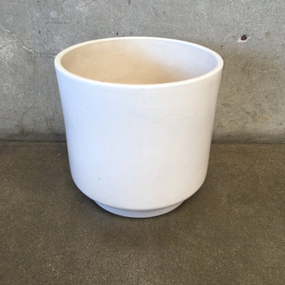 Mid Century Modern Large White Garden Pot