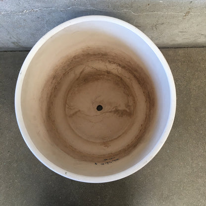 Mid Century Modern Large White Garden Pot