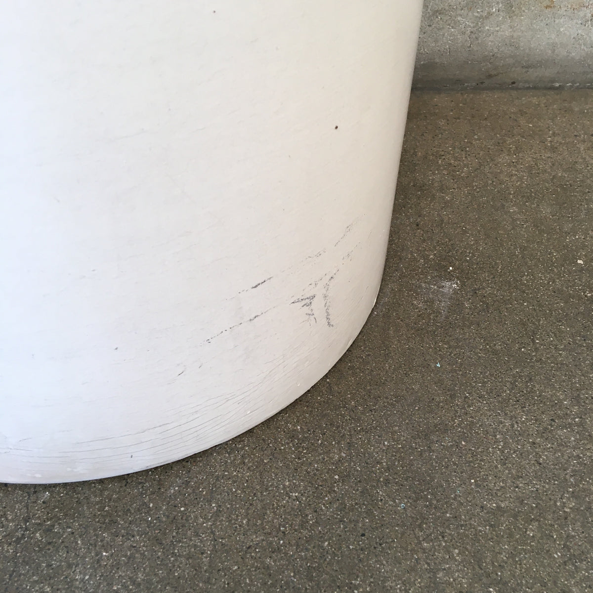 Vintage Architectural Pottery With Matte White Glaze