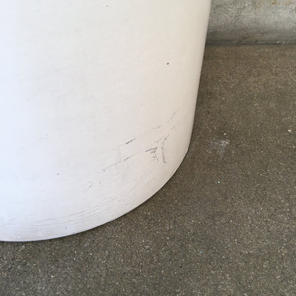 Vintage Architectural Pottery With Matte White Glaze