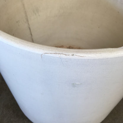 Vintage Architectural Pottery With Matte White Glaze