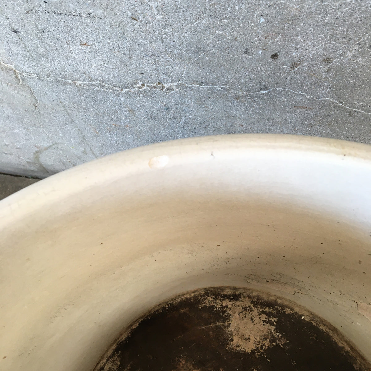 Vintage Architectural Pottery With Matte White Glaze