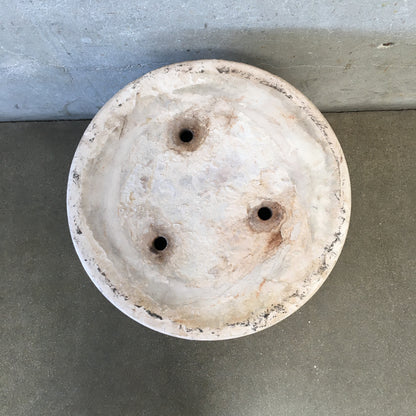 Vintage Architectural Pottery With Matte White Glaze