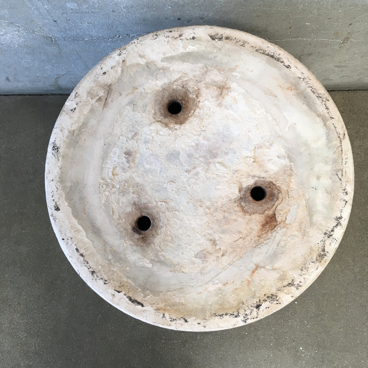 Vintage Architectural Pottery With Matte White Glaze