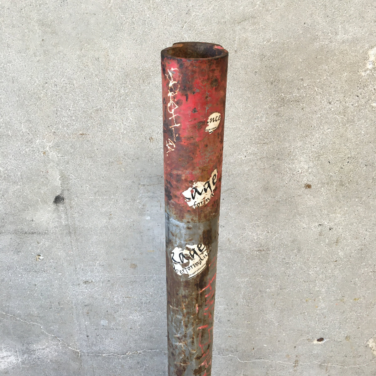 Graffiti Art on Metal Pipe
