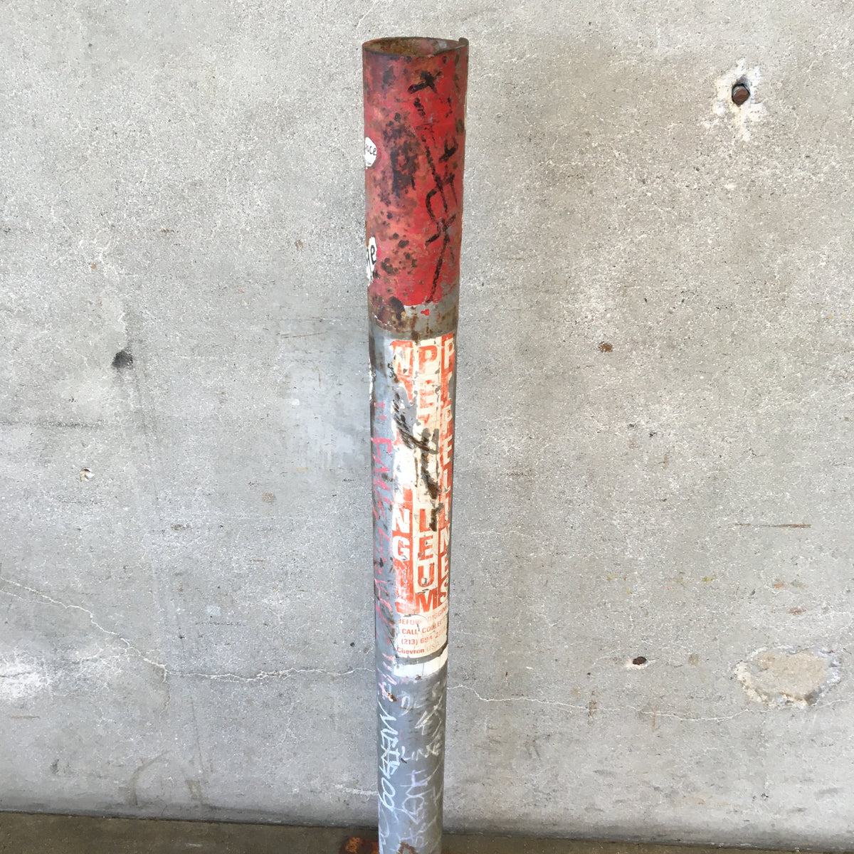 Graffiti Art on Metal Pipe