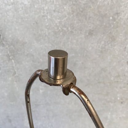 Mid Century Modern Chrome / Black Sculptural Form Laurel Lamp