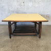 Rattan Corner Table With Formica Top