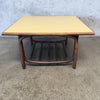 Rattan Corner Table With Formica Top