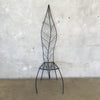 Iron High Back Leaf Chair