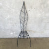 Iron High Back Leaf Chair