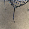 Iron High Back Leaf Chair