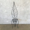 Iron High Back Leaf Chair
