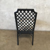 Set of Four Indoor - Outdoor Antique Chippendale Garden Dining Chairs