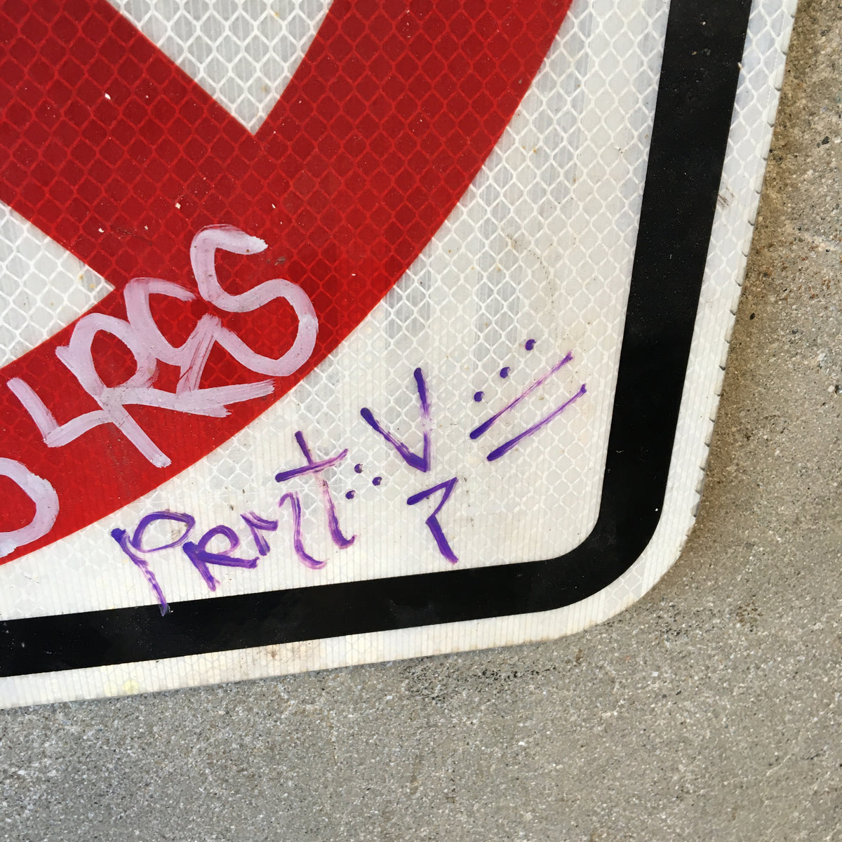 No Pedestrian Sign