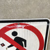 No Pedestrian Sign