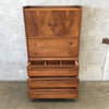 Mid Century Modern American of Martinsville Walnut Highboy Dresser