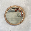 Round Antique Carved Frame Wall Mirror