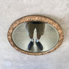Round Antique Carved Frame Wall Mirror