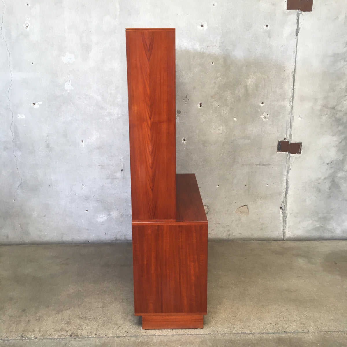 1960s Vintage Teak Dansk Buffet / Wall Unit with Tambour Doors