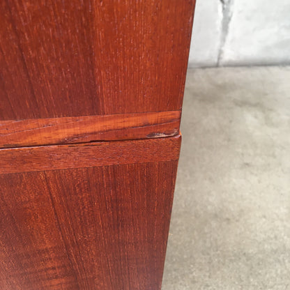 1960s Vintage Teak Dansk Buffet / Wall Unit with Tambour Doors