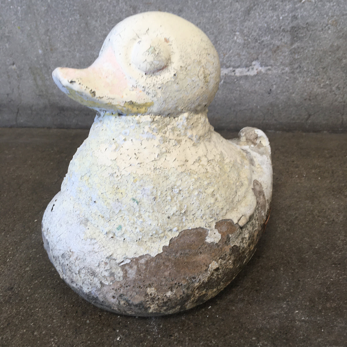 Vintage Cement Garden Duck
