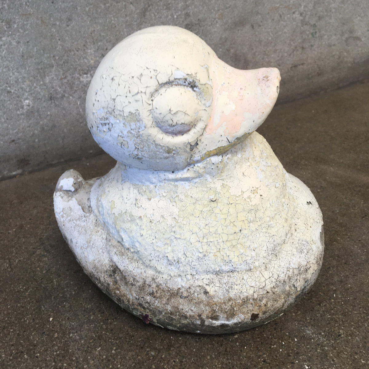 Vintage Cement Garden Duck