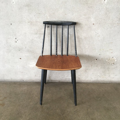 Mid Century J77 Stickback Chair by Folke Palsson for FDB Mobler