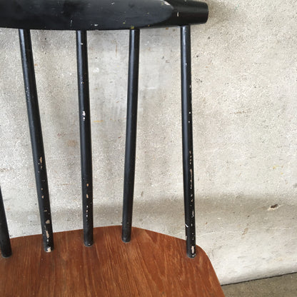 Mid Century J77 Stickback Chair by Folke Palsson for FDB Mobler