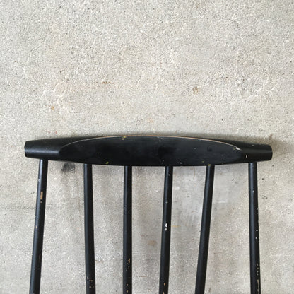 Mid Century J77 Stickback Chair by Folke Palsson for FDB Mobler