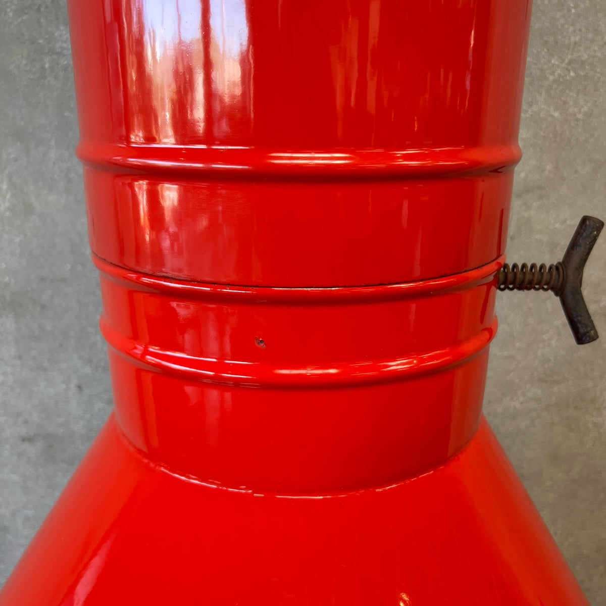 Vintage Mid Century Red Majestic "Firehood" Fireplace