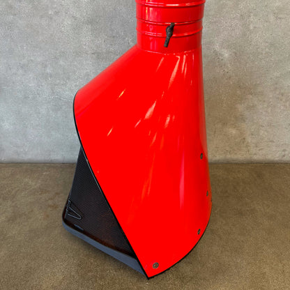 Vintage Mid Century Red Majestic "Firehood" Fireplace